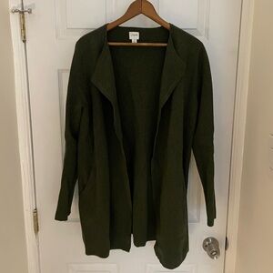 J. Crew Women's Dark Green Cardigan